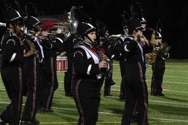 North County High School Marching Band Performing